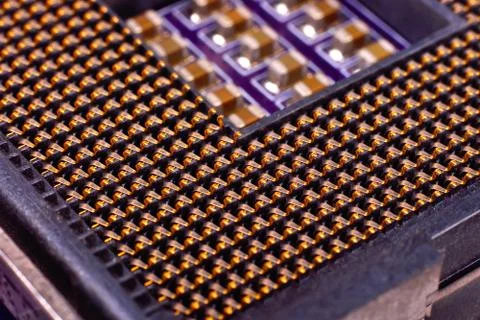 CPU socket Foto stock