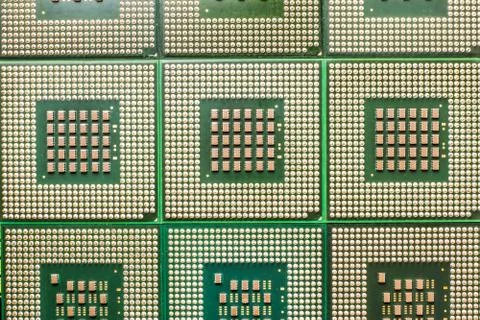 CPU in the stack Stock Photos