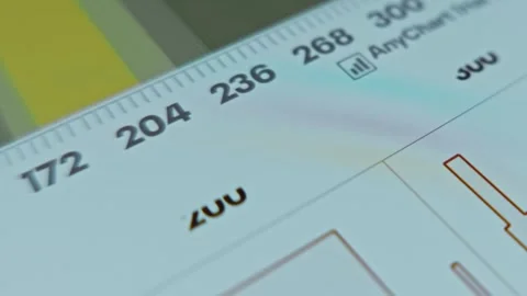 CPU stress test, values in bar chart in real-time Stock Footage 302791690