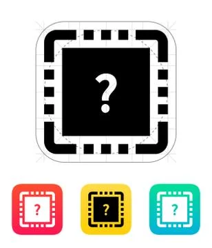 CPU Test icon. Vector illustration Stock Illustration