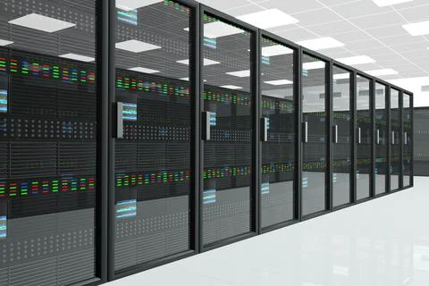 CPU Unit Server Room Data Center Stock Photos