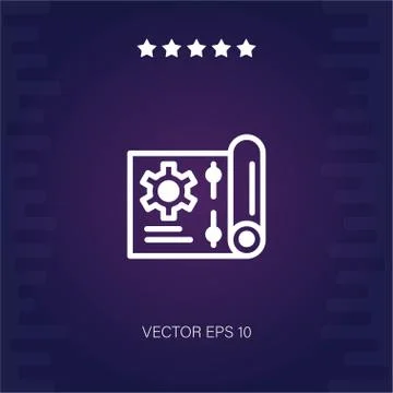 Cpu vector icon Stock Illustration
