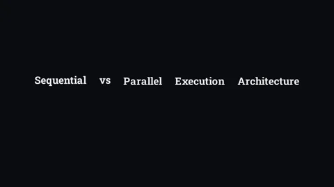 CPU vs GPU - Sequential vs parallel execution architecture 動画素材 338225095