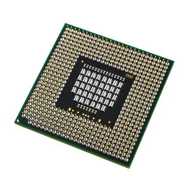 Cpu on a white background Stock Photos