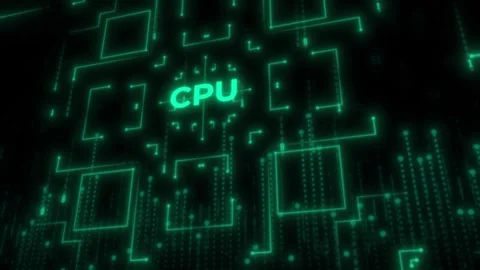 CPU Word Backgroun Stock Footage 341474810