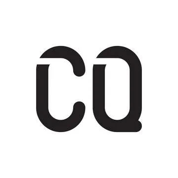 Cq initial letter vector logo icon Stock Illustration