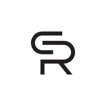 Cr initial letter vector logo icon Stock Illustration