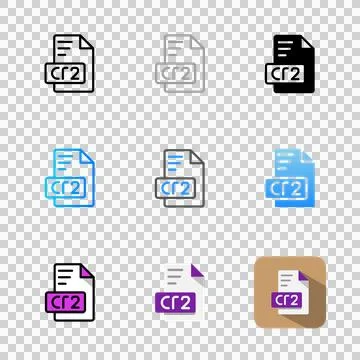 Cr2 Collection of document icons with a simple but attractive design 스톡 일러스트
