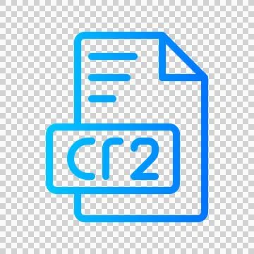 Cr2 Document file picture gradient icon. format file type icons symbol Stockillustratie