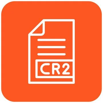 CR2 Vector Icon Design Illustration Stock Illustration