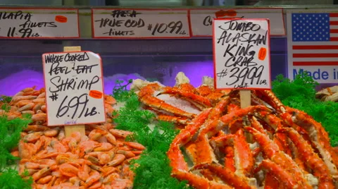 Crab and Shrimp Stock Footage 65255181