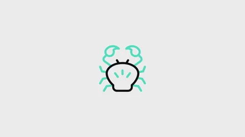 Crab Animated Icon Stock Footage 320226043