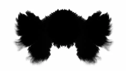 Crab Butterfly Inkblots Rorschach Perceptions Psychological test Animated Im Video stock 280787416