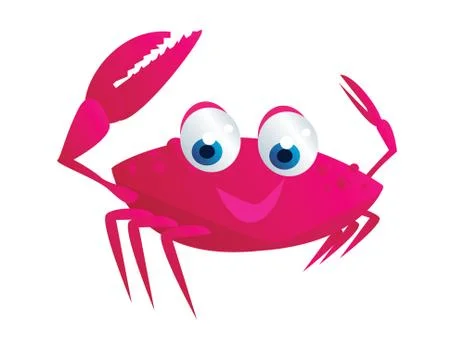 Crab cartoon Illustrazione stock