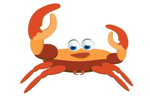 Crab cartoon Illustrazione stock