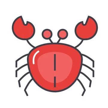Crab concept. Stock Illustration