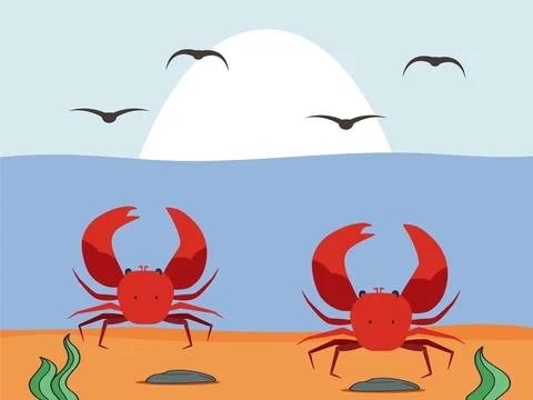 Crab Concept Illustration Stock Illustration