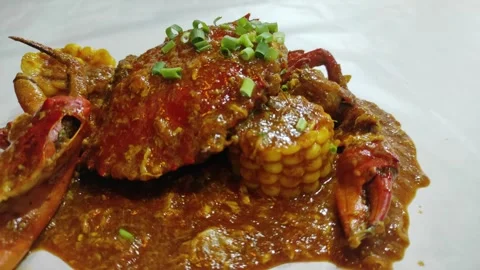 Crab dish Stock Footage 300353937