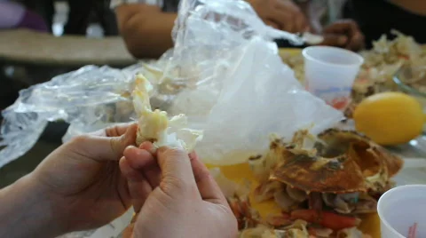 Crab Feast Stock Footage 664375