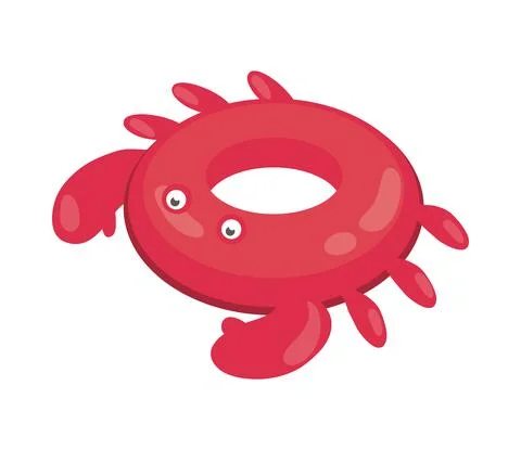 Crab float ring Stock Illustration