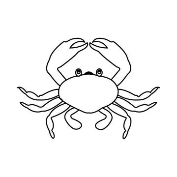 Crab icon Stock Illustration