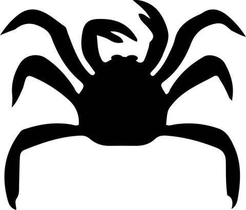 Crab icon isolated on white background Stock Illustration