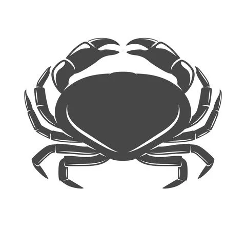 Crab Icon Vector Illustration Stock Illustration