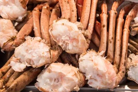 Crab legs, shellfish Foto stock