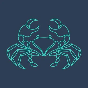 Crab logo vector Stock Illustration