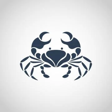Crab logo vector Stock Illustration