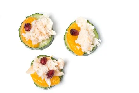 Crab meat Appetizer Stock Photos