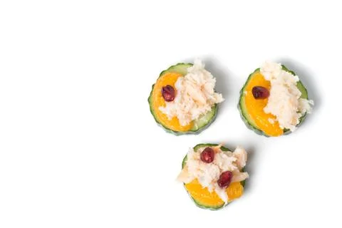 Crab meat appetizer Stock Photos