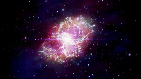 Crab Nebula Supernova Stock Footage 124877481