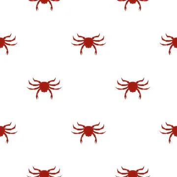 Crab pattern seamless Stock Illustration
