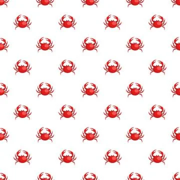 Crab pattern seamless vector イラスト素材