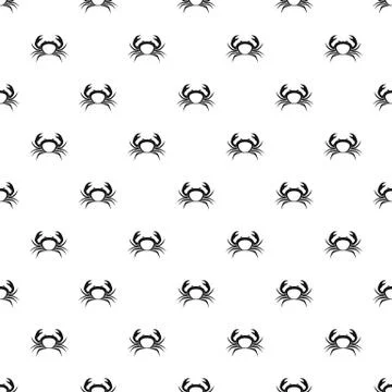 Crab pattern vector Illustrazione stock