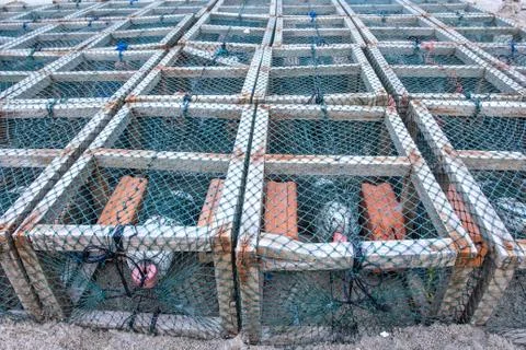 Crab pots Stock Photos