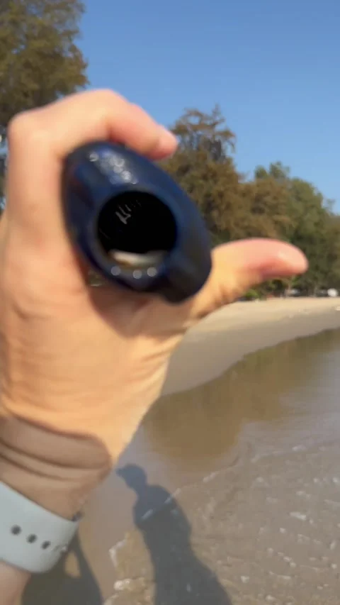 Crab Rescued From Plastic Bottle On Rayong Beach, Rayong, Thailand - 15 Nov 2025 Stock Footage 322521753