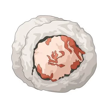 Crab roll illustration Stock Illustration