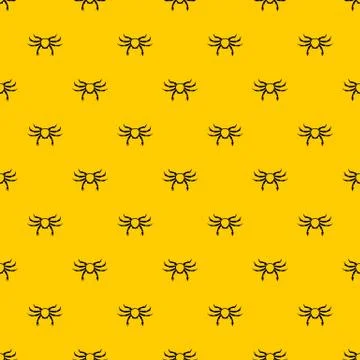 Crab sea animal pattern vector Stock Illustration