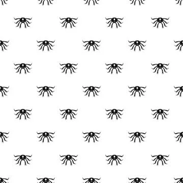 Crab seafood pattern Illustrazione stock