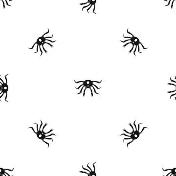 Crab seafood pattern seamless black Illustrazione stock