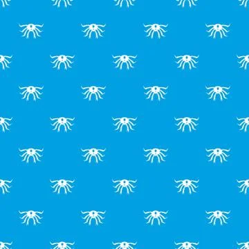 Crab seafood pattern seamless blue Illustrazione stock