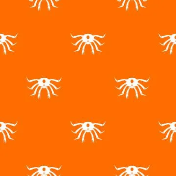 Crab seafood pattern seamless Stock Illustration