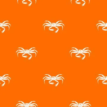Crab seafood pattern seamless イラスト素材