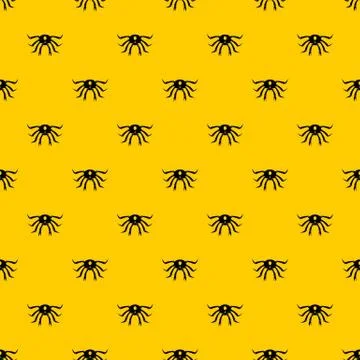 Crab seafood pattern vector Illustrazione stock