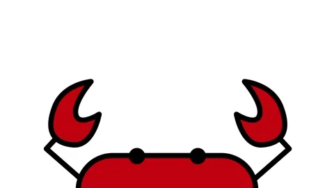 Crab Shore Peek Stock Footage 335815432