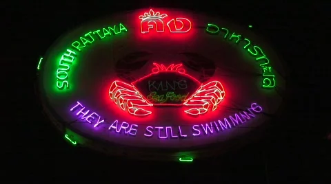 Crab sign 2f Stock Footage 477291