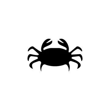 Crab silhouette icon. Element of animals icon for mobile concept and web apps Stock Illustration