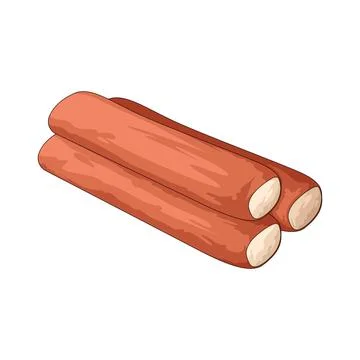 Crab stick illustration Stock Illustration
